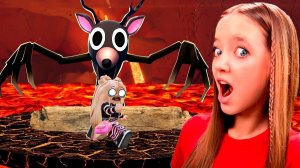 ЧУТЬ НЕ УТОНУЛА В ЛАВЕ, УБЕГАЯ ОТ ОЛЕНЯ В 99 НОЧЕЙ В ЛЕСУ РОБЛОКС! ВУЛКАНИЧЕСКОЕ ОБНОВЛЕНИЕ!