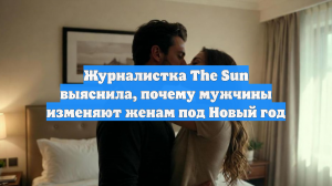 Журналистка The Sun выяснила, почему мужчины изменяют женам под Новый год