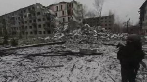 Свежее видео из Константиновки. Город в руинах