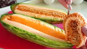 Японский торт сметанный с дыней.