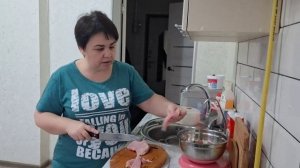 Утро туманное, получили говядину, жарю филе индейки