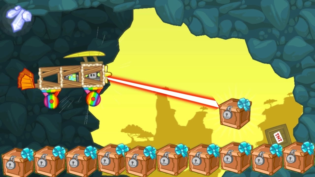 Bad piggies:свинки на самолетах и машинах добывают пирожное 🎂 для Леонарда 🎃 смотреть онлайн