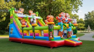 Коммерческий надувной батут «Тигриная страна 4», 10x5x5 м