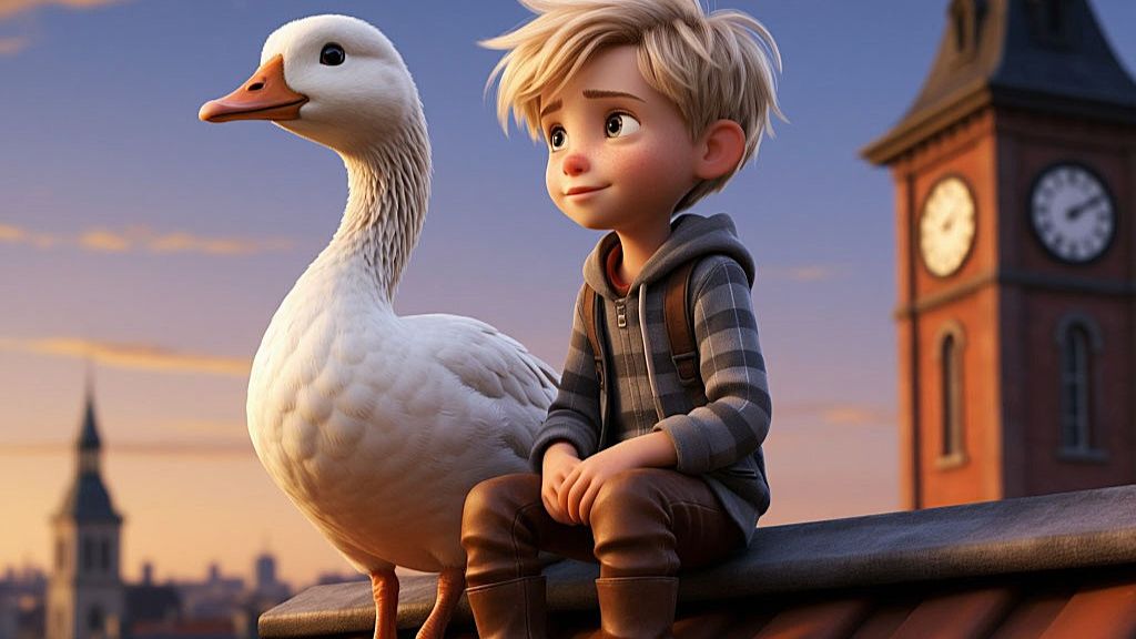 Глава 9. «Бронзовый и деревянный» —  «Чудесное путешествие Нильса с дикими гусями». смотреть онлайн