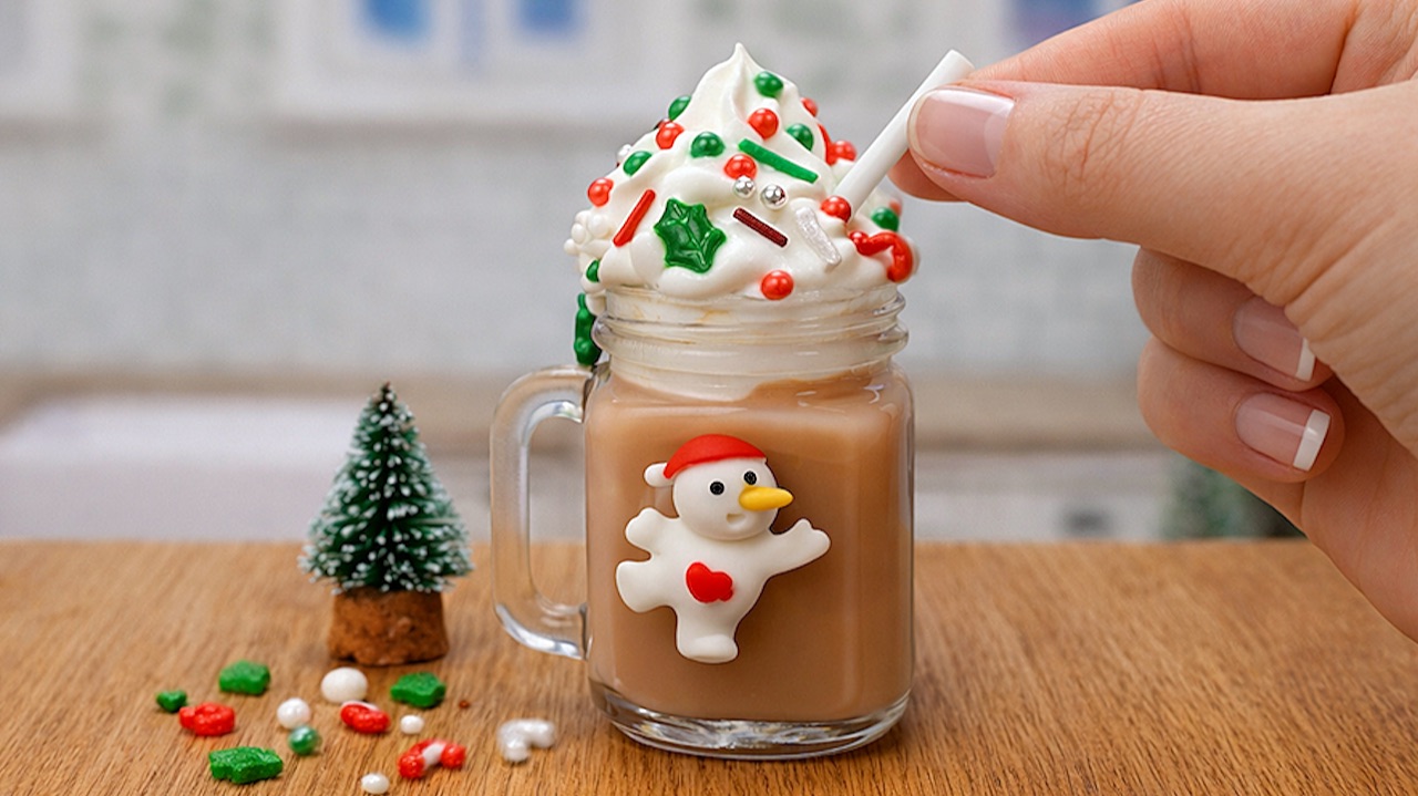 Такой вкусный согревающий мини напиток! ❤️ Простой рецепт горячего шоколада! 🍫 Мини Кухня смотреть онлайн