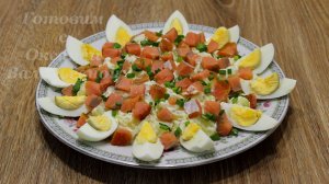 Картофельный салат с красной рыбой. Салат "Питательный". Готовим с Оксаной Валерьевной.