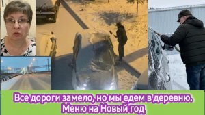 Все дороги замело, но мы едем в деревню. Меню на Новый год