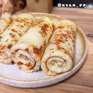 🥞 Блинчики с ветчиной и сыром