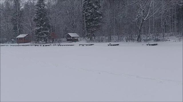 Ледовая обстановка на верхнем водоёме. Клёвое место, Лосиный остров. смотреть онлайн