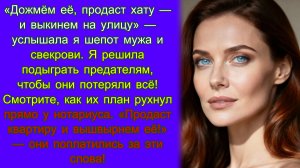Истории из жизни/«Продаст квартиру и вышвырнем её!» шептал муж маме. Они не знали, что я всё слышала