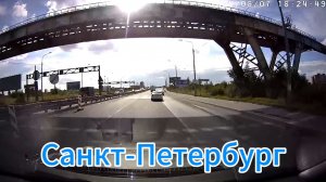 ул.Народная из окна авто Санкт-Петербург