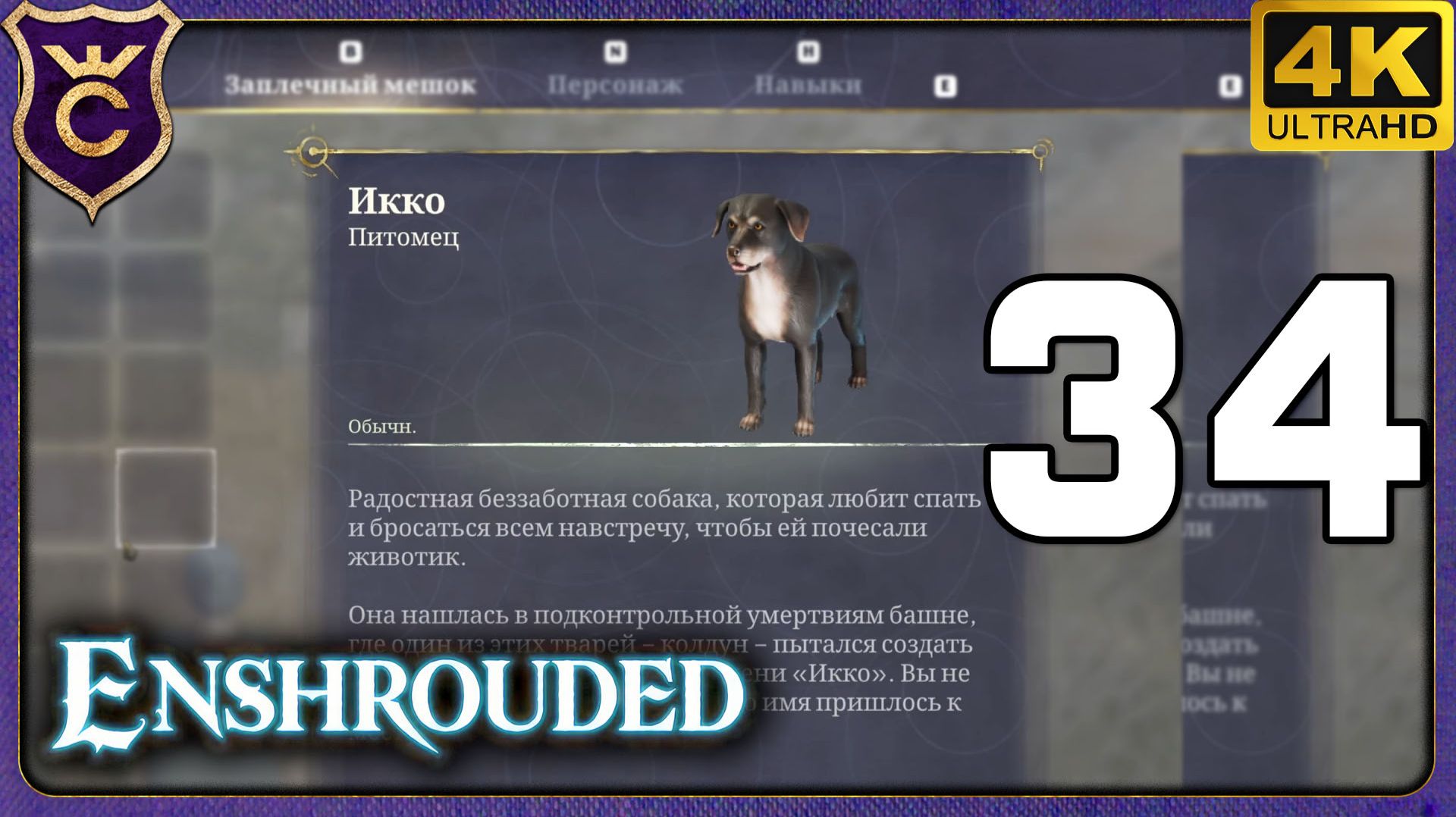 ШЁЛ ЗА ЛУПОЙ А НАШЁЛ СОБАКУ И МОЩНУЮ ДЕВУШКУ! 34 Enshrouded смотреть онлайн