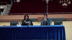 Защитник сборной России по футболу Мингиян Бевеев провел пресс-конференцию