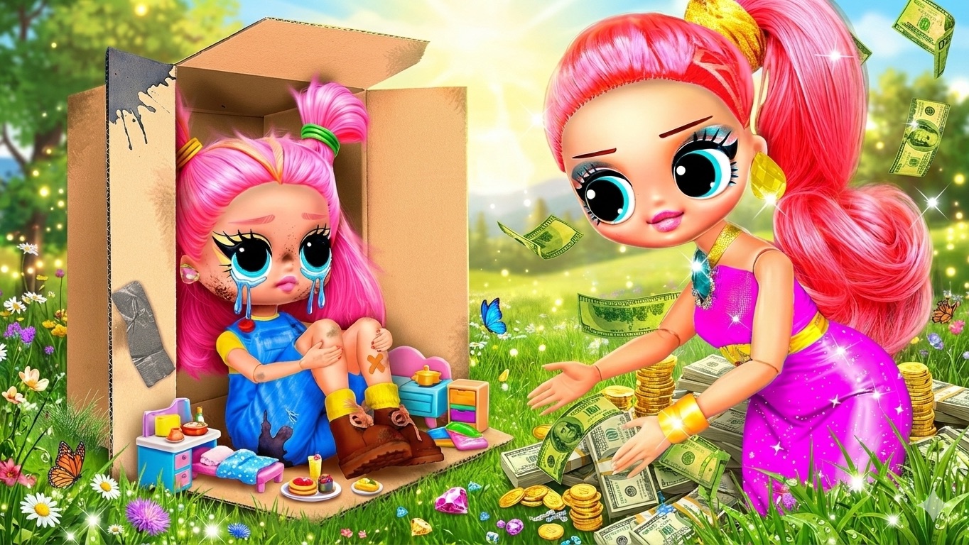 Меня удочерили МИЛЛИОНЕРЫ! Новая жизнь БЕДНОЙ девочки в БОГАТОЙ семье! Поделки для кукол ЛОЛ ОМГ! смотреть онлайн