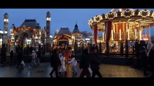 Москва новогодняя 2025-2026 г. Манежная и площадь Революции