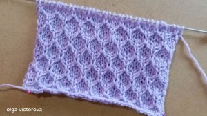 525 РЕЛЬЕФНЫЕ СОТЫ СПИЦАМИ Вязание Узоры спицами