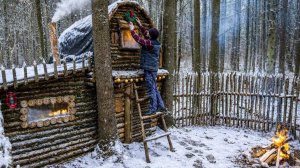 Зимнее обновление домика. Уютная спальная зона, Рождество в лесу.
