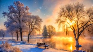 ✨ ОЧЕНЬ КРАСИВАЯ РАССЛАБЛЯЮЩАЯ МУЗЫКА ДЛЯ ДУШИ 🎵 ЗИМНЯЯ УСПОКАИВАЮЩАЯ МУЗЫКА ДЛЯ СНА НА ЗАКАТЕ