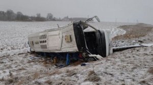 Смертельное ДТП в Беларуси: автобус Брест — Москва съехал в кювет и перевернулся