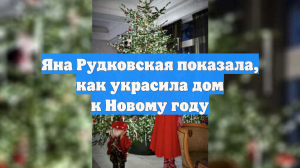 Яна Рудковская показала, как украсила дом к Новому году
