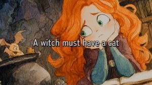 A witch must have a cat детская песня на английском языке