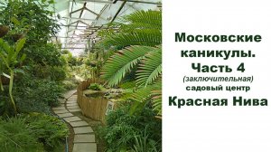 Московские каникулы, 2024 год. Часть 4 - садовый центр Красная нива