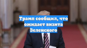 Трамп сообщил, что ждёт визита Зеленского