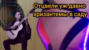 Отцвели уж давно хризантемы в саду на гитаре