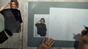 Моделирование. Блузы с разными видами ткани. Лишний объём по бедрам. Выкройка № 1915.