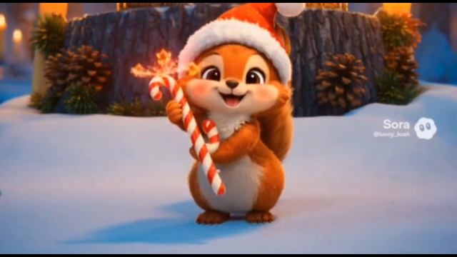 Дети - Животные играют! Песня для детей про Новый Год. смотреть онлайн