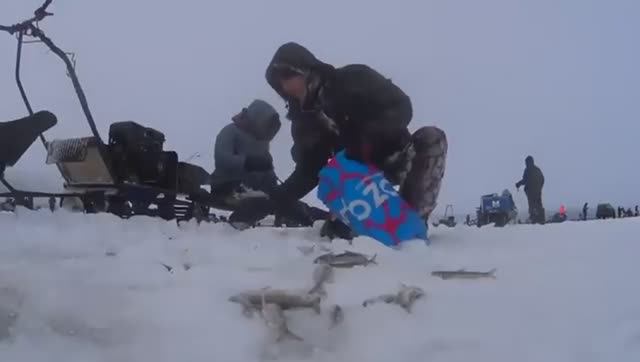 Бегущие с Коловоротом! Взял за корюшкой Няньку! И дело пошло! смотреть онлайн