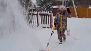 Испытание новой лопаты!!!Я в восторге!!!