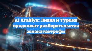 Al Arabiya: Ливия и Турция продолжат разбирательства авиакатастрофы