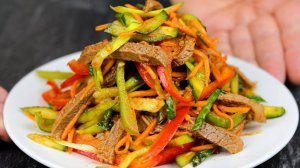 Век ЖИВИ, век УЧИСЬ! Корейская хозяюшка показала, как они готовят МЯСНОЙ САЛАТ на ЗАКУСКУ!