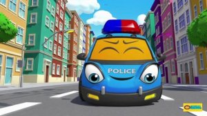 МУЛЬТИКИ ПРО МАШИНКИ. Польцейская машина. Детские песенки.