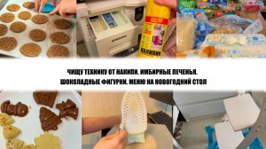 ЧИЩУ ТЕХНИКУ ОТ НАКИПИ. ИМБИРНЫЕ ПЕЧЕНЬЯ. ШОКОЛАДНЫЕ ФИГУРКИ. МЕНЮ НА НОВОГОДНИЙ СТОЛ