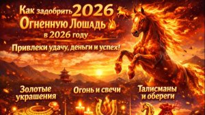 Как задобрить Огненную Лошадь в 2026 году 🐎🔥 Привлеки удачу, деньги и успех!