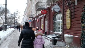 Новогодние украшения в центре города