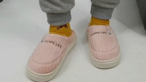 Домашние тёплые тапочки на толстой подошве р: 36-49 на AliExpress
