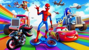 МУЛЬТИК ДЛЯ ДЕТЕЙ | МОЛНИЯ МАКВИН И ЧЕЛОВЕК ПАУК НОВОГОДНИЕ ПРИКЛЮЧЕНИЯ ВЕСЁЛЫЕ ГОНКИ НА МАШИНКАХ