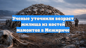 Ученые уточнили возраст жилища из костей мамонтов в Межириче