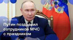 Путин поздравил российских спасателей с профессиональным праздником