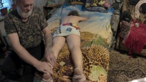 Массаж женский домашний, ускоренный (домашнее видео)