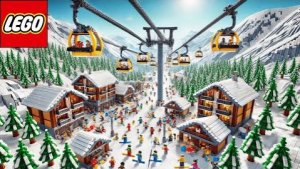 Автоматизированная канатная дорога Lego для горнолыжных курортов  Lego Auto Tech