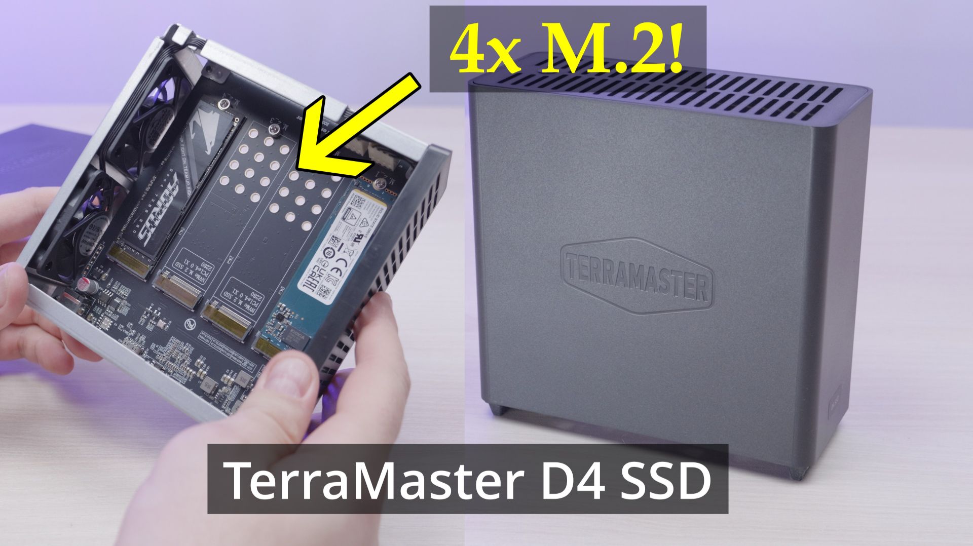 TerraMaster D4 SSD: внешний DAS на 4 M.2 с поддержкой USB4/Thunderbolt для страдающих без места смотреть онлайн