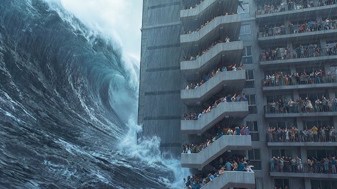 Люди выживают во время ВСЕМИРНОГО ПОТОПА, следя за КОНЦОМ СВЕТА на крыше 30-этажного дома [пересказ] смотреть онлайн