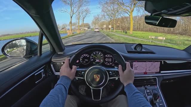 Porsche Panamera 2019 [2.9 л., V6, 330 л.с.] POV test drive смотреть онлайн