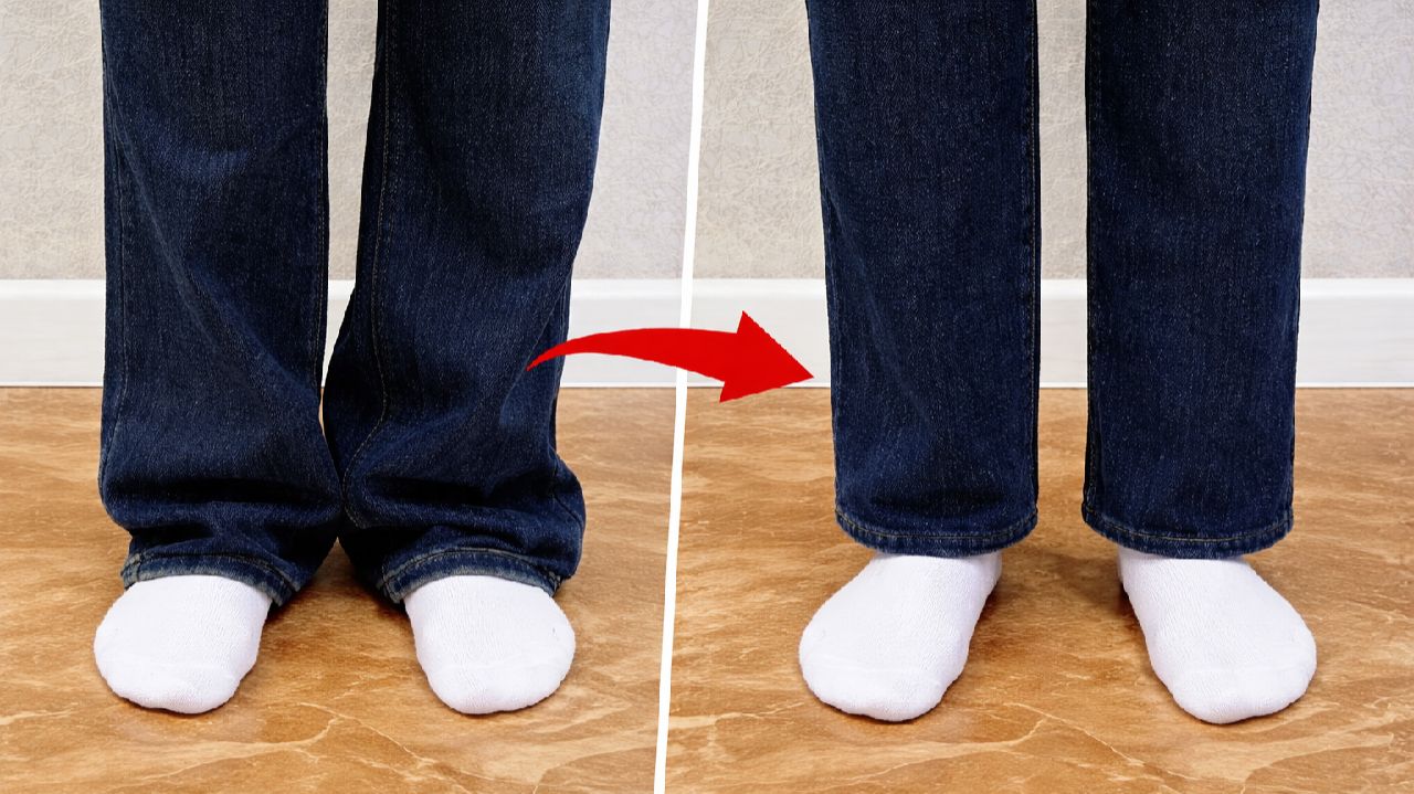 КАК УКОРОТИТЬ ДЖИНСЫ за 5 минут и сохранить фабричный шов смотреть онлайн