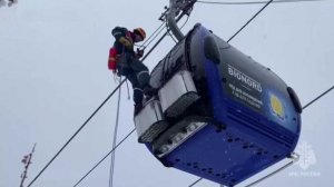 Сочинские спасатели отработали эвакуацию с канатной дороги