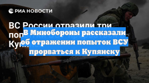 В Минобороны рассказали об отражении попыток ВСУ прорваться к Купянску